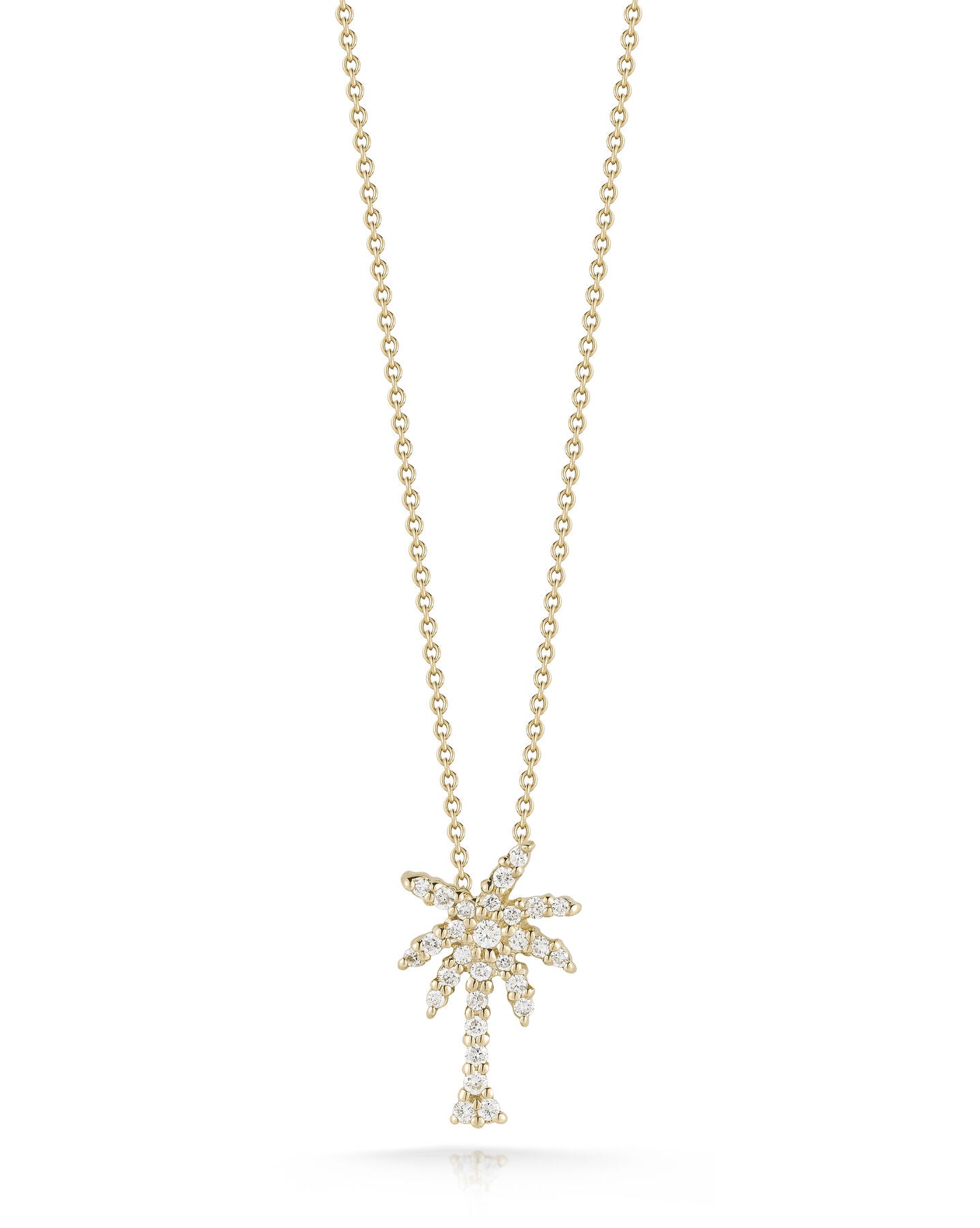 Tiny Treasures Diamond Palm Tree Necklace