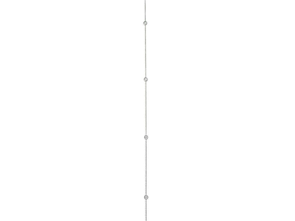 Diamonds by the Inch Station Necklace in White Gold