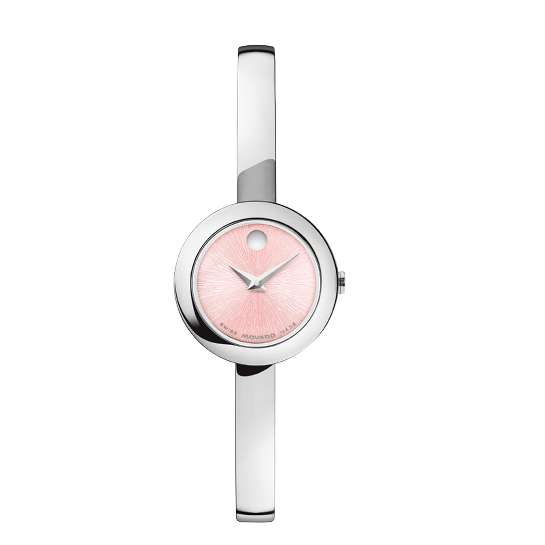 21.5mm Museum Bangle Watch with Pink Dial