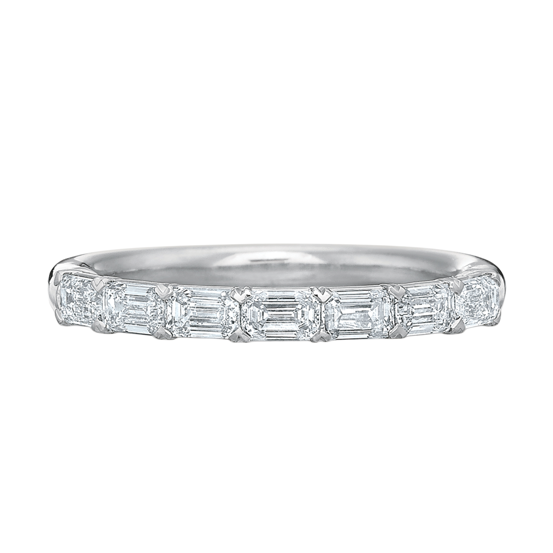 Grand Aire Petite Emerald Cut Diamond Band
