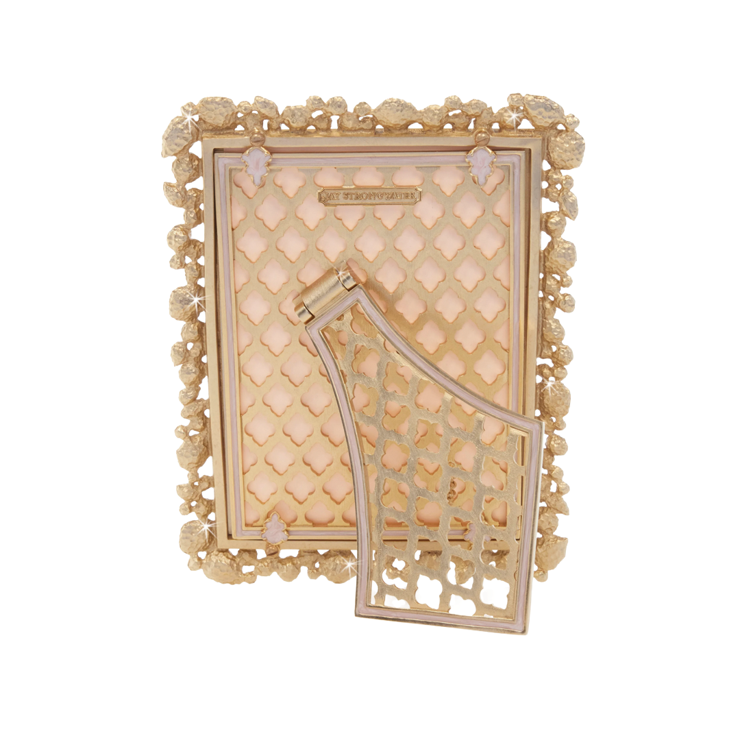 Jay Strongwater 5 X 7 Leslie Bejeweled Bouquet Frame