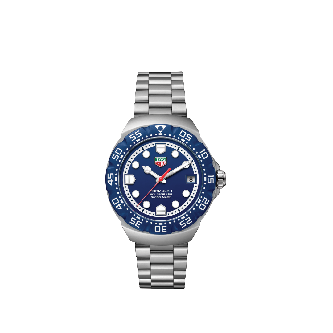 38mm Formula 1 Solargraph Watch with Blue Opalin Dial