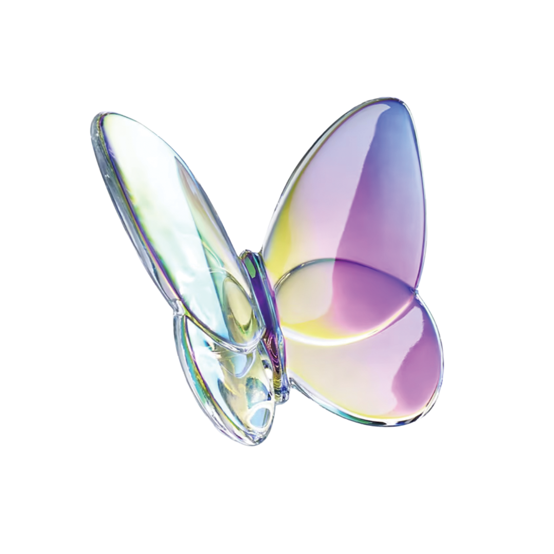 Baccarat Iridescent Clear Lucky Butterfly