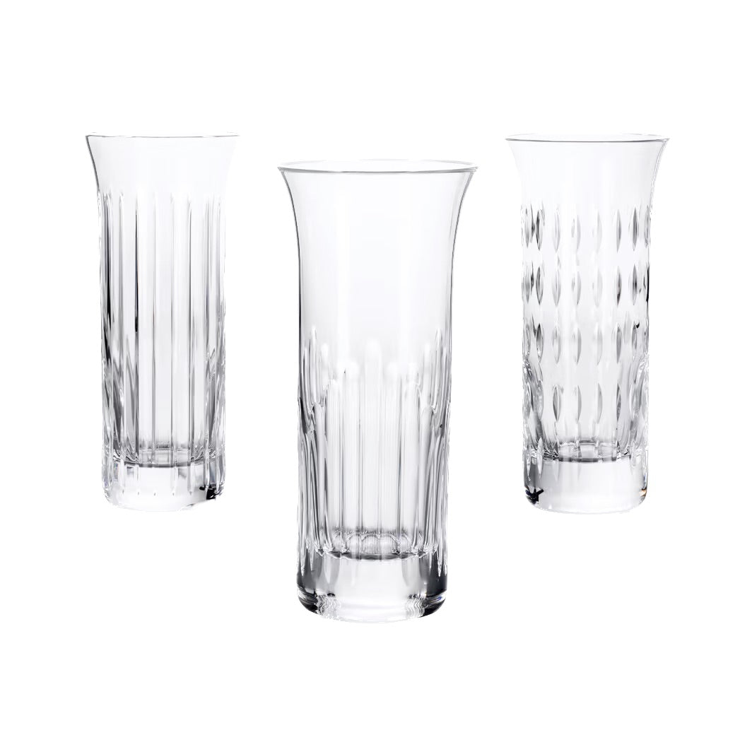 Baccarat Flora Bud Vases, Set of 3