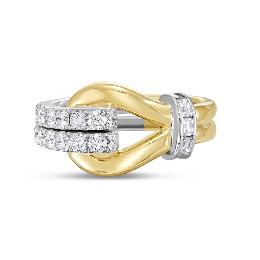 Lasso Ring with Diamonds