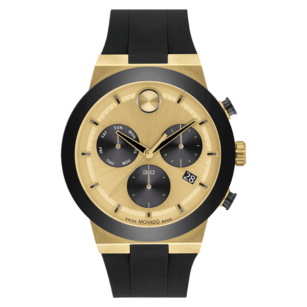 Bold Fusion with Gold-Toned Metallic Dial