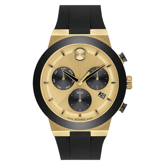 Bold Fusion with Gold-Toned Metallic Dial