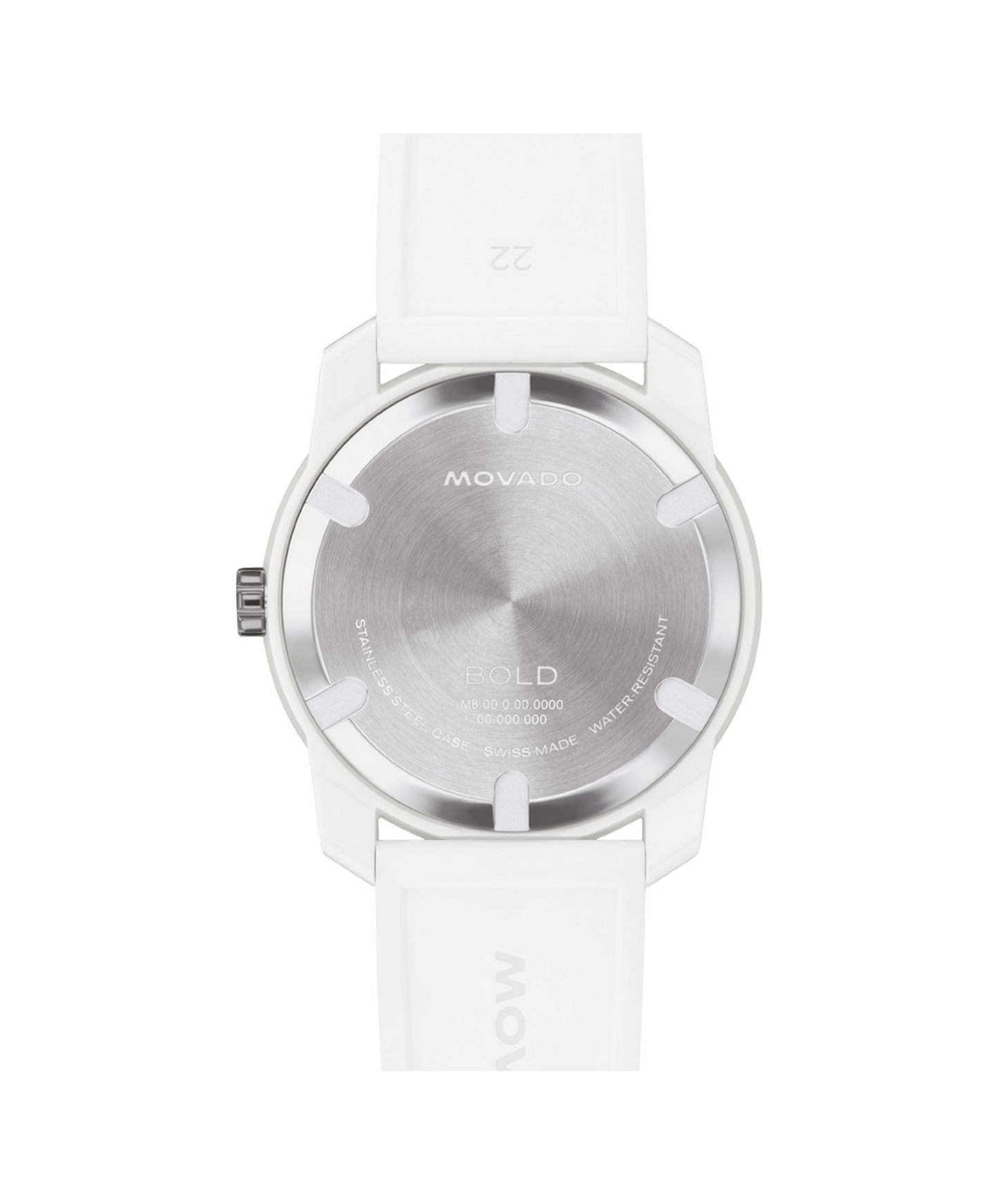 42mm Bold TR90 Chronograph Watch with White Dial