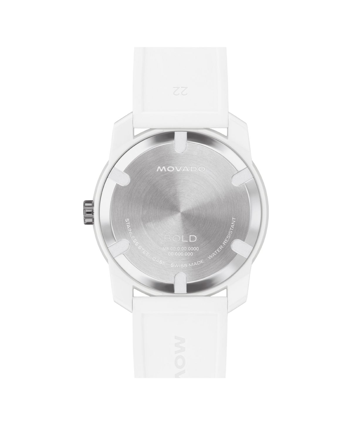 42mm Bold TR90 Chronograph Watch with White Dial