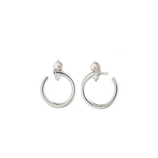 'Galaxy' Wrap Earrings with White Sapphires