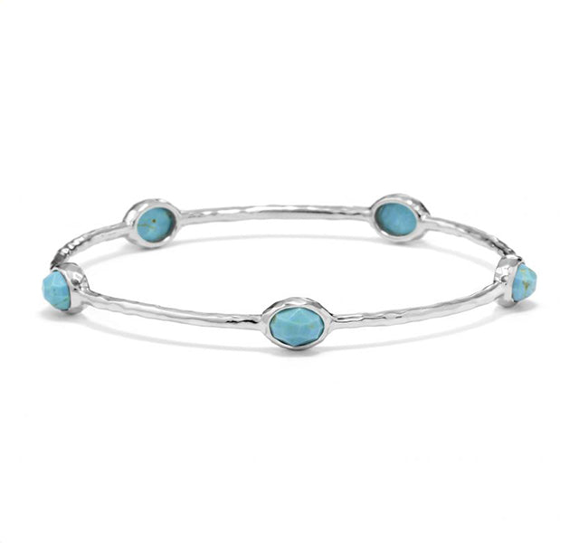 5 Stone Bangle in Turquoise