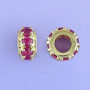 Mother's Rondelles Collection Ruby Rondelle