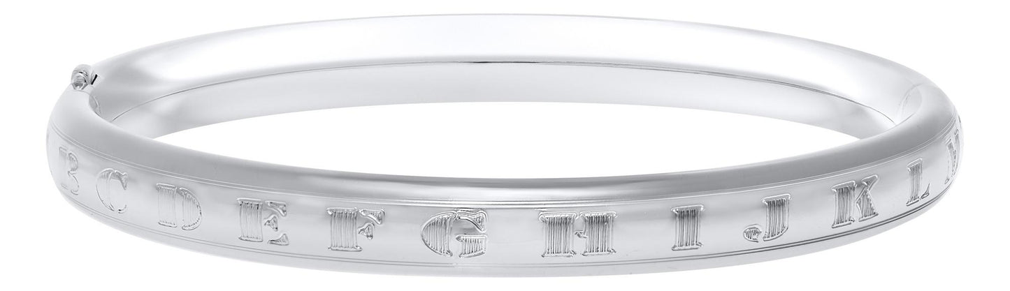 Alphabet Baby Bracelet in Silver