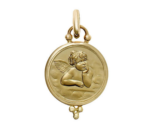 Large Diamond Angel Pendant
