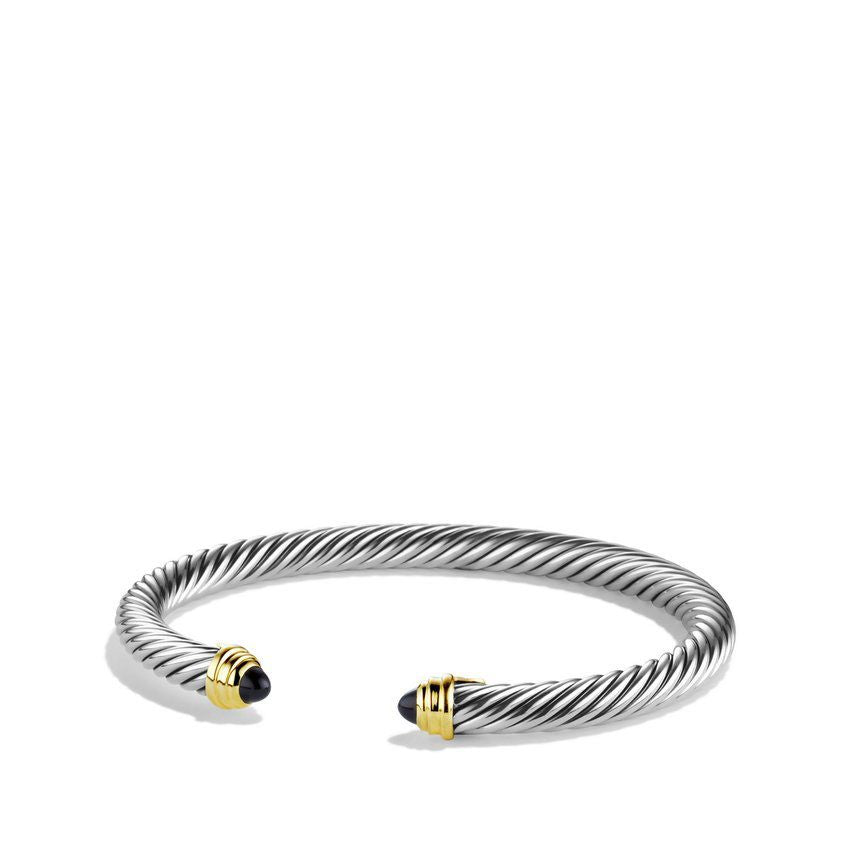 Cable Classics Collection® Bracelet with Black Onyx and 14K Gold