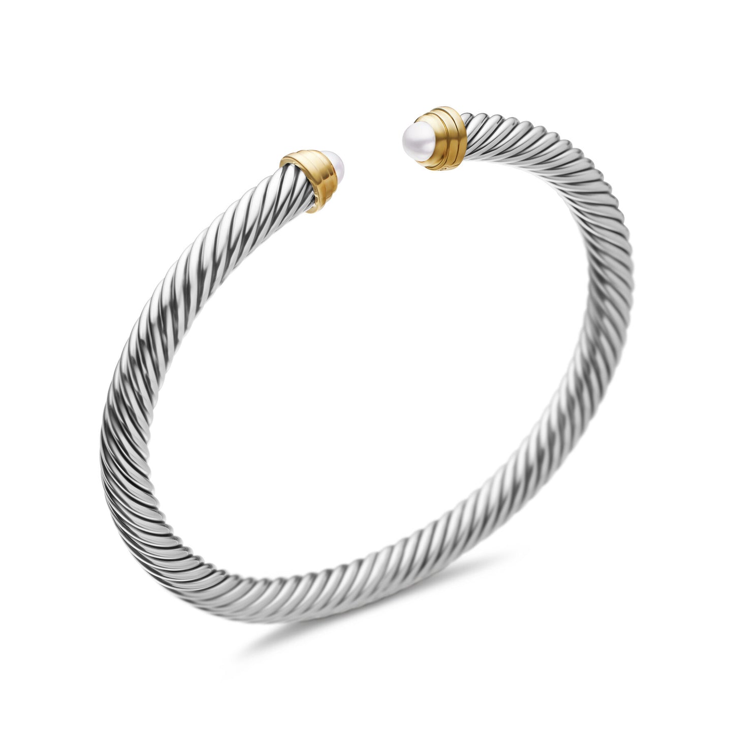 Cable Classics Bracelet with Pearls and Gold