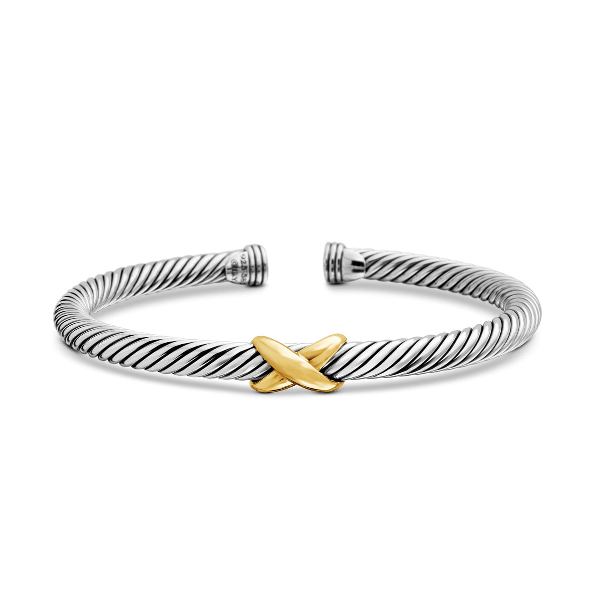 X Bracelet with Gold