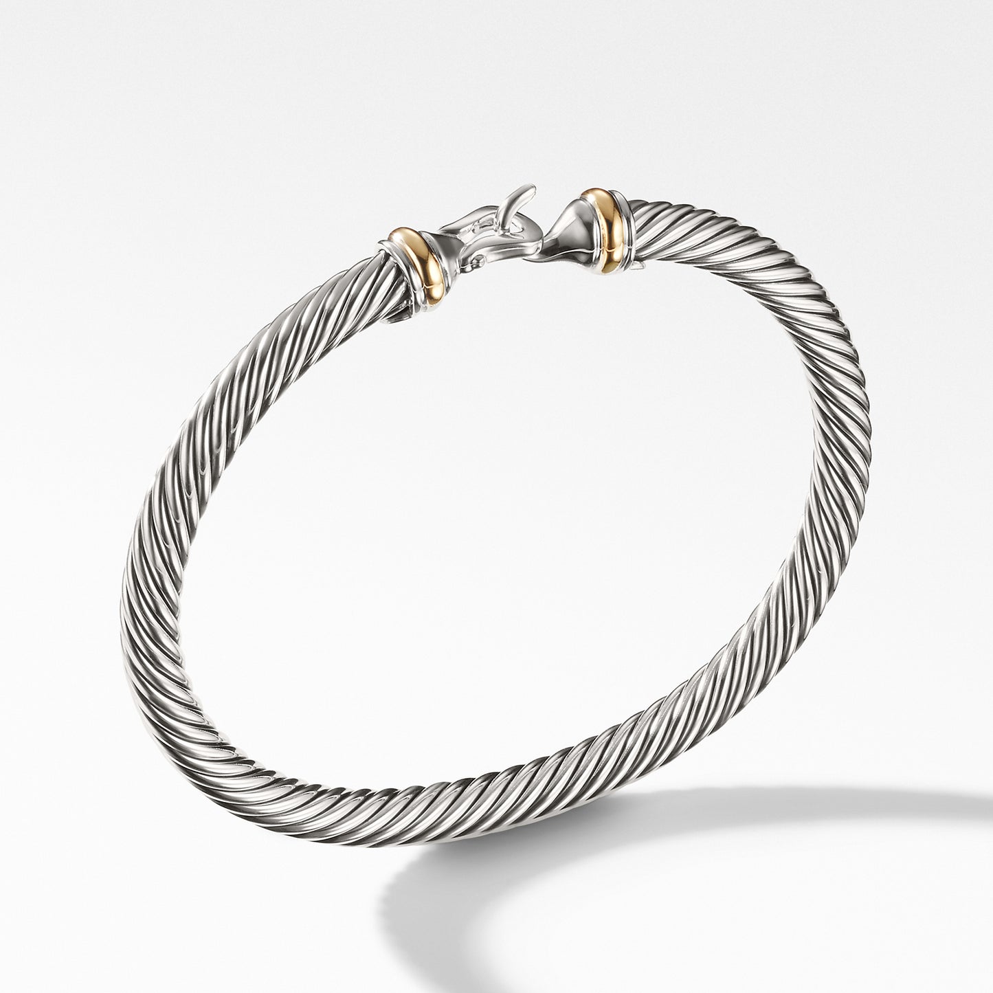 Cable Buckle Bracelet with Gold