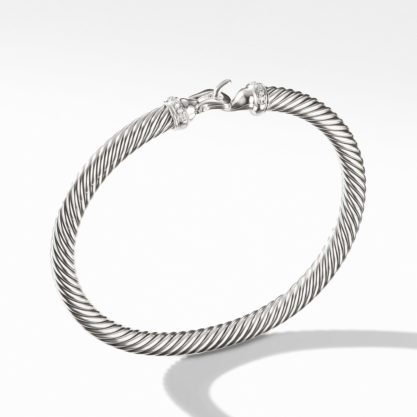 Cable Buckle Bracelet with Diamonds