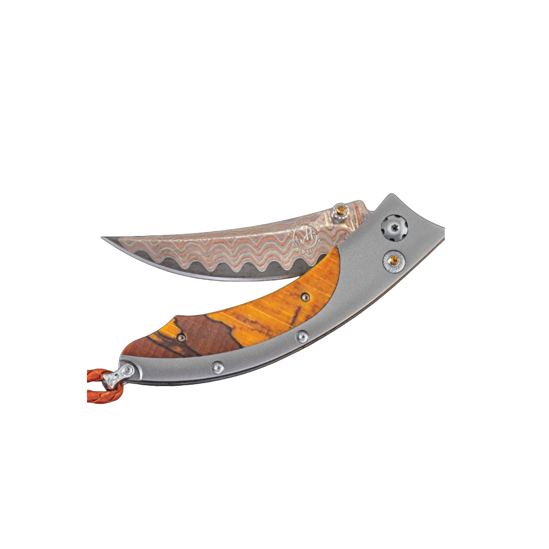 Yellow Curve Folding Knife