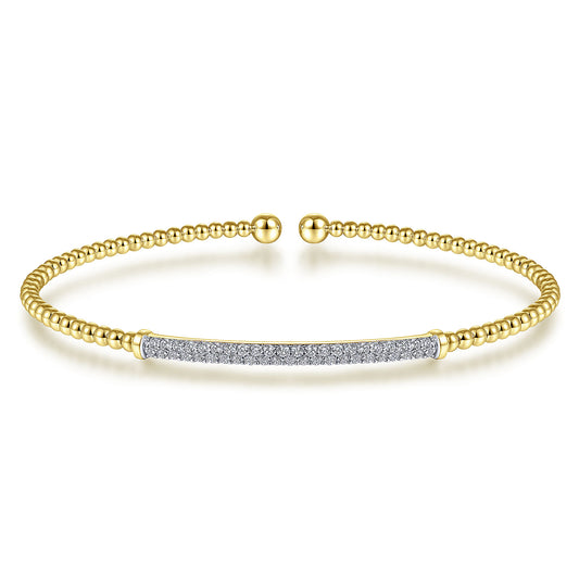 Diamond Bar Split Bangle