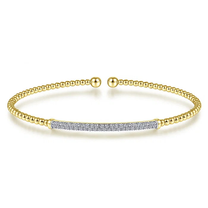 Diamond Bar Split Bangle