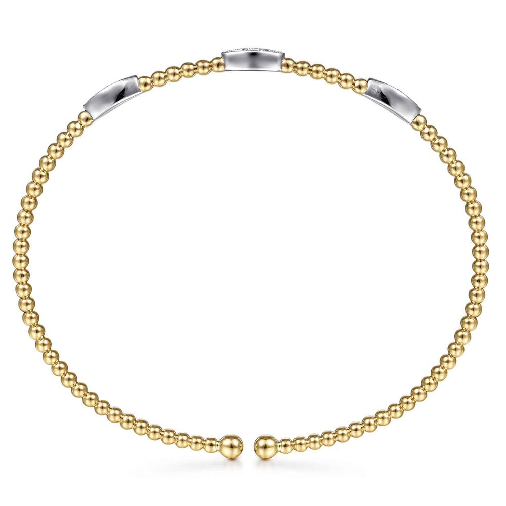 Bujukan Diamond Marquise Stations Bangle