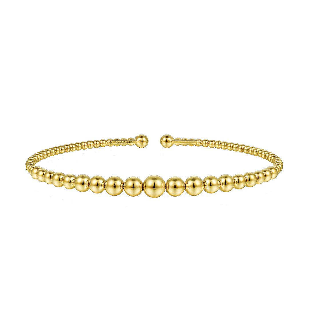 Graduated Beaded Bangle Bracelet