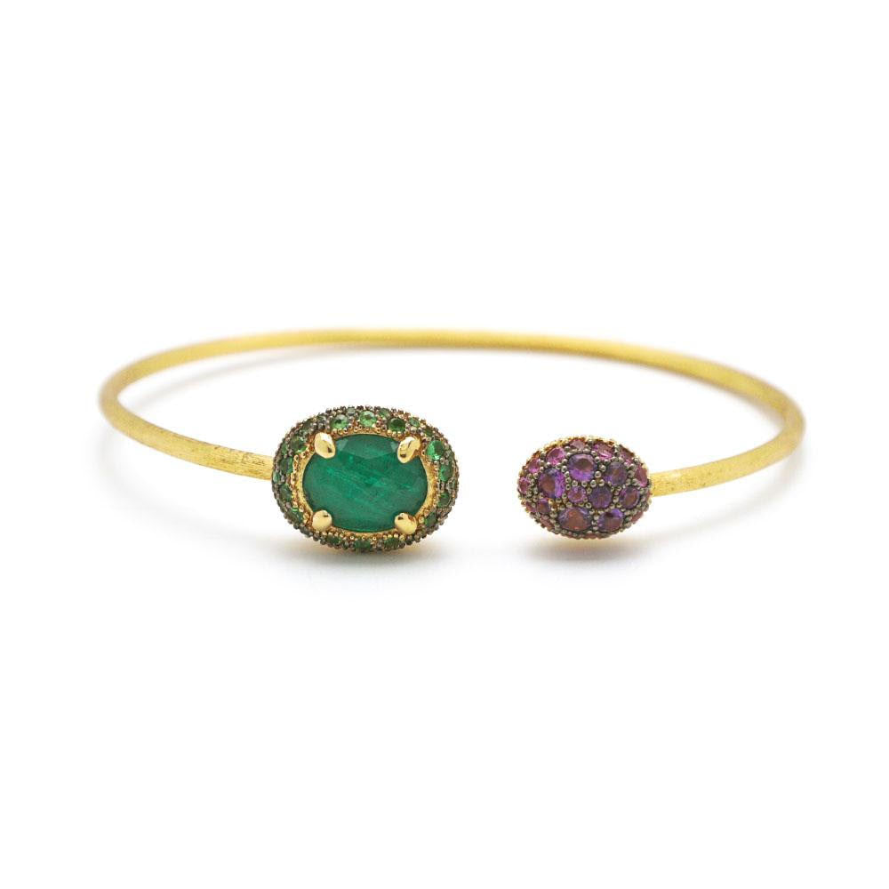 Dancing In The Rain Reverse Open Cuff Bangle