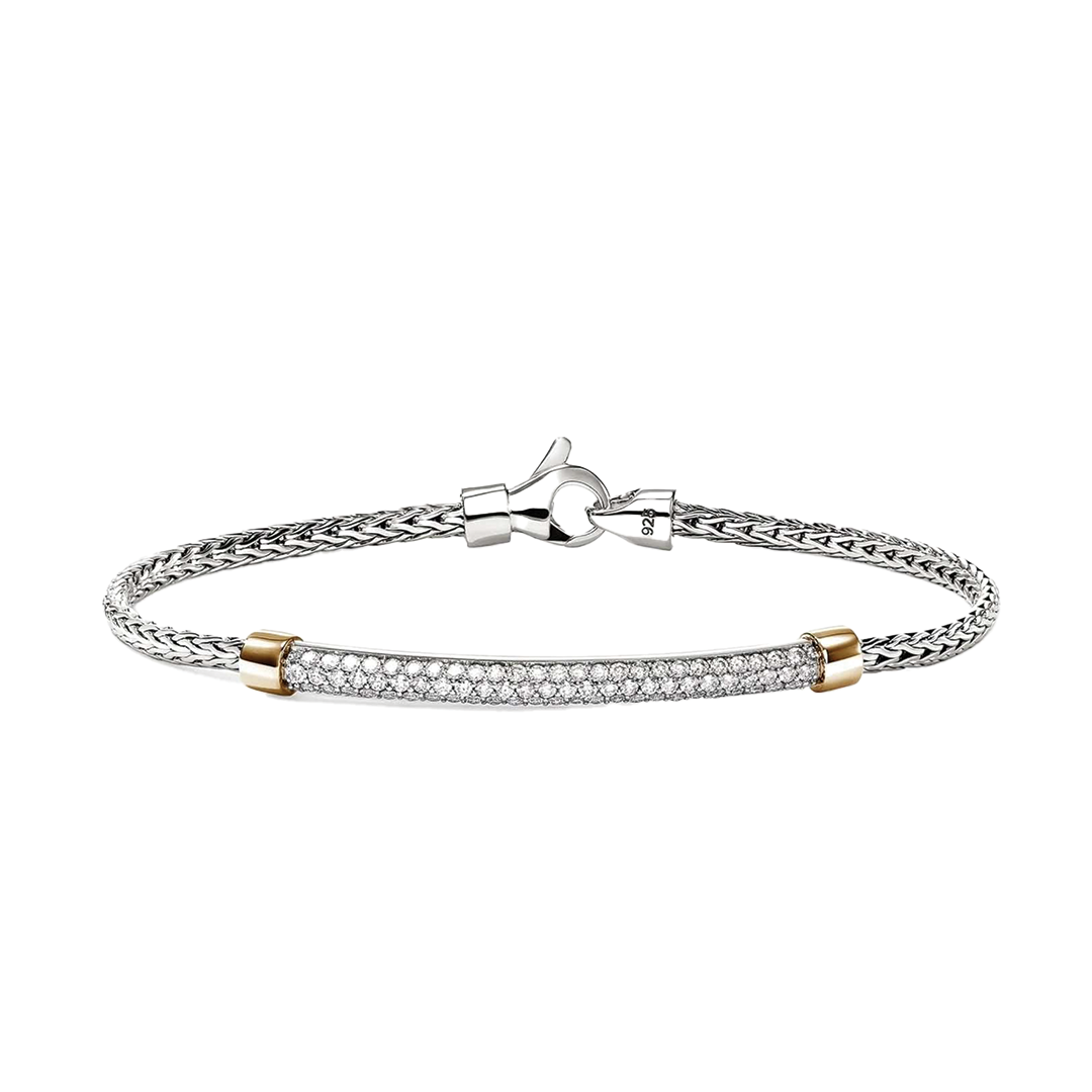 Pave Diamond Bar Bracelet