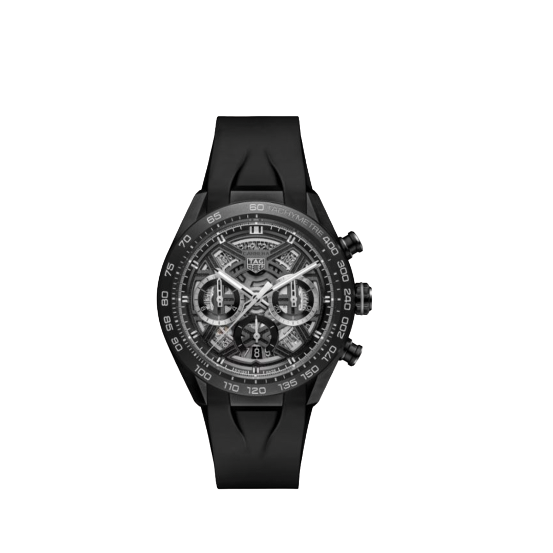 44 mm DLC Titanium Carrera With Skeletonized Dial