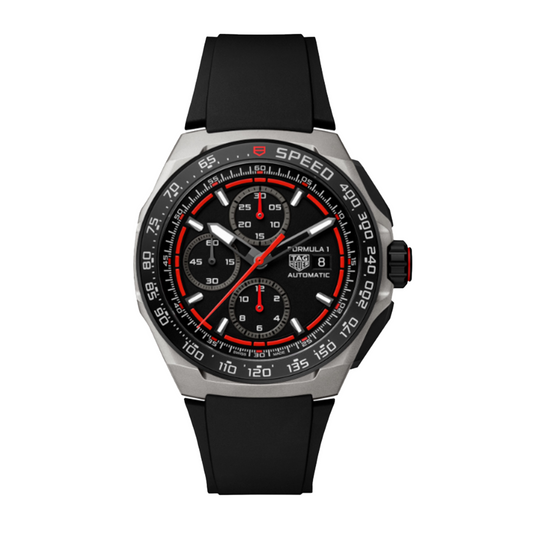 44mm Formula 1 Chronograph Automatic Watch in Black