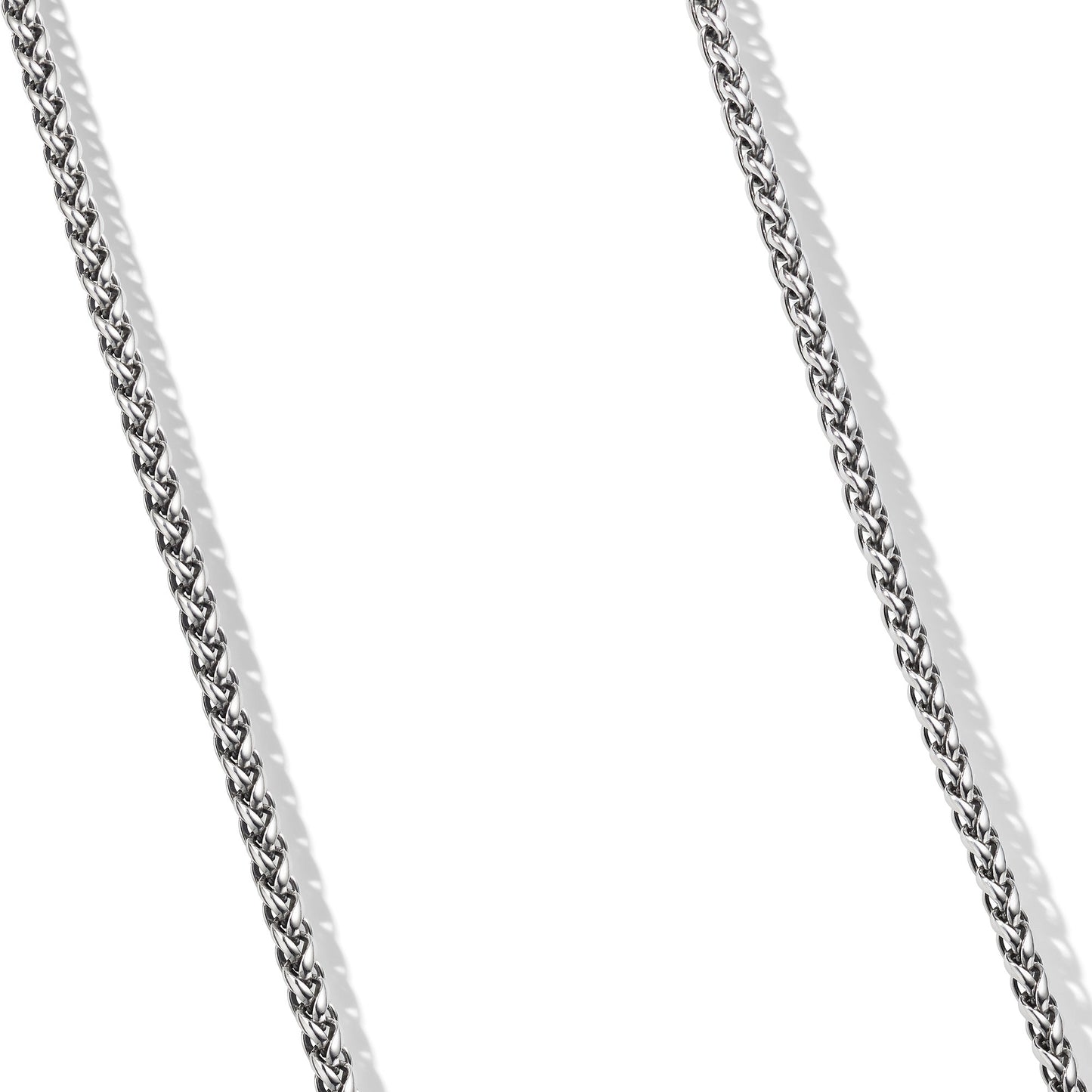 Wheat Chain Necklace in Sterling Silver, 4mm