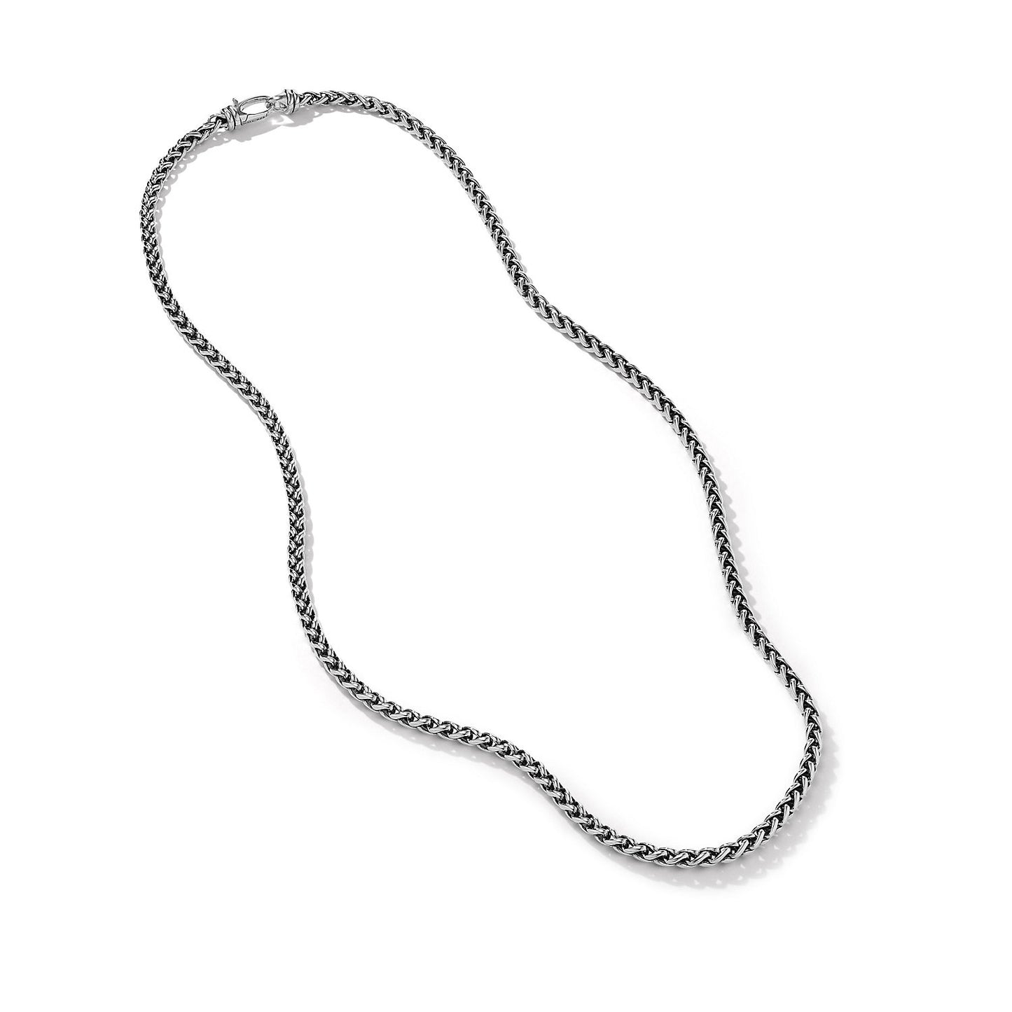 Wheat Chain Necklace in Sterling Silver, 4mm