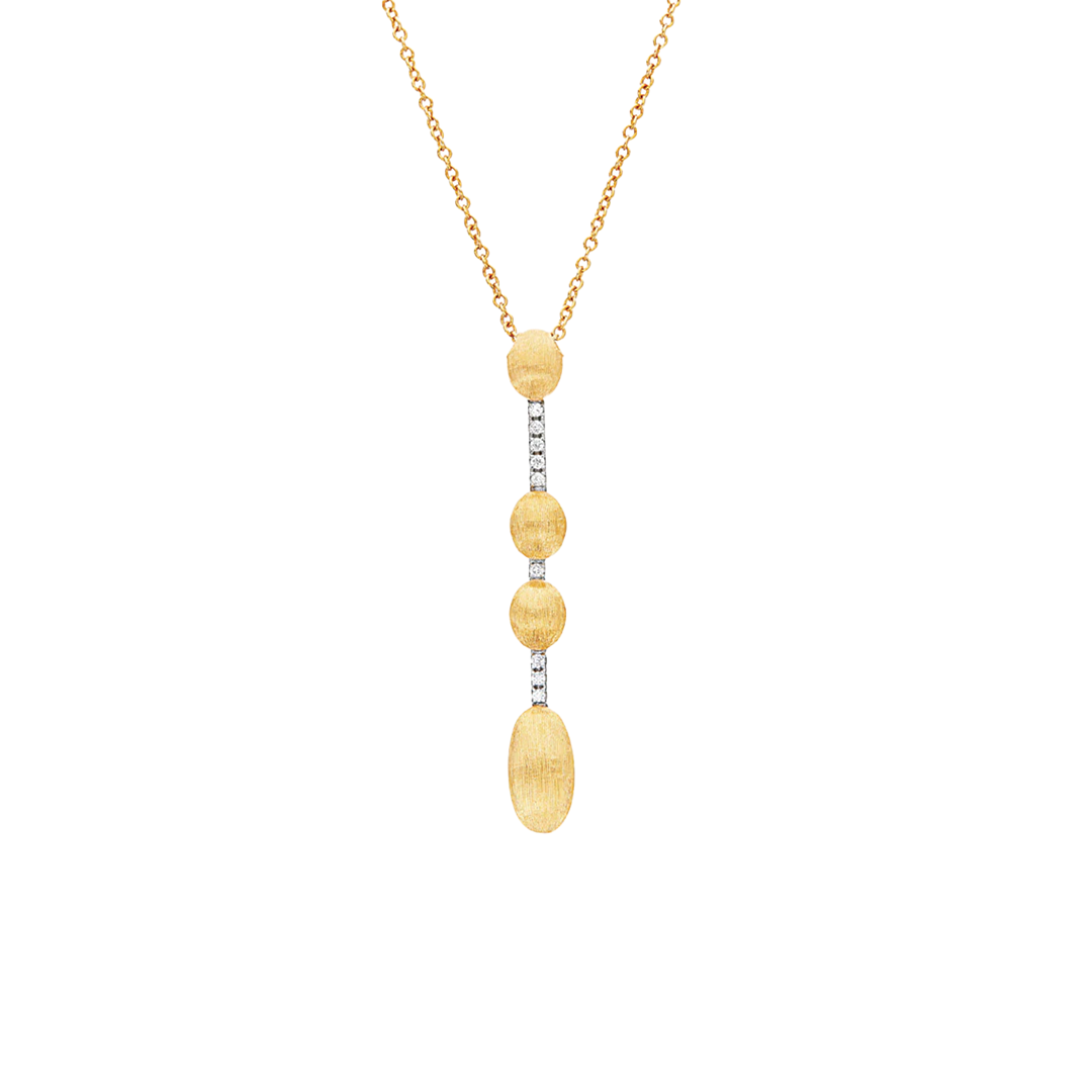 'Élite' Diamond Pendant Necklace in 18K Yellow Gold