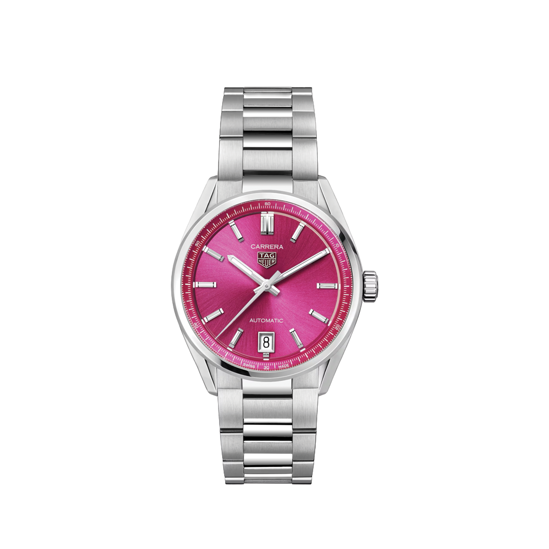 36mm Carrera Women's Watch with Pink Dial
