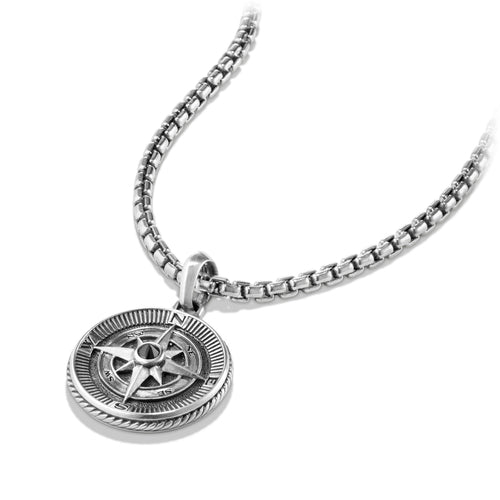Maritime® Compass Amulet with Black Diamond