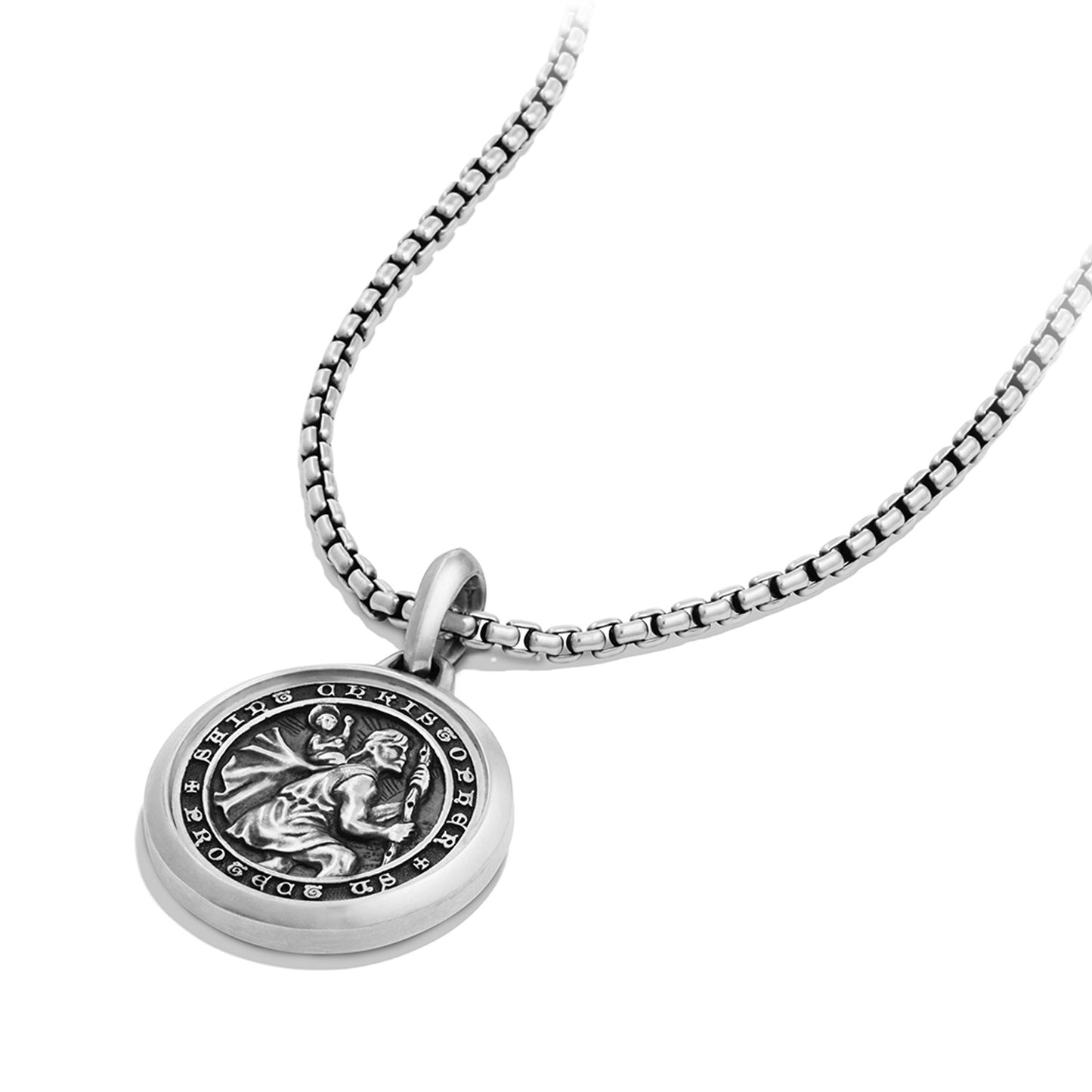 St. Christopher Amulet in Sterling Silver