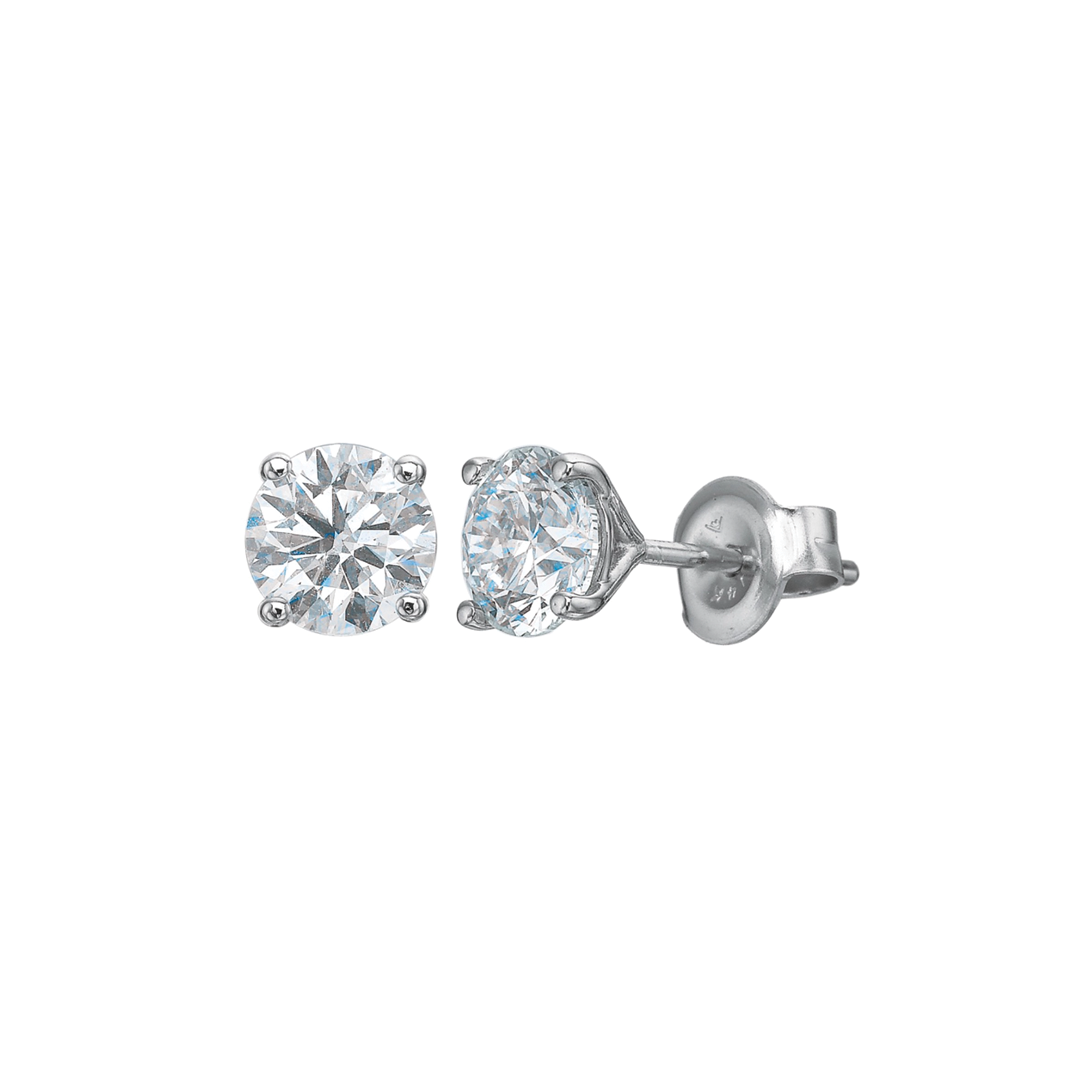 4-Prong Diamond Stud Earrings, 2.0ctw