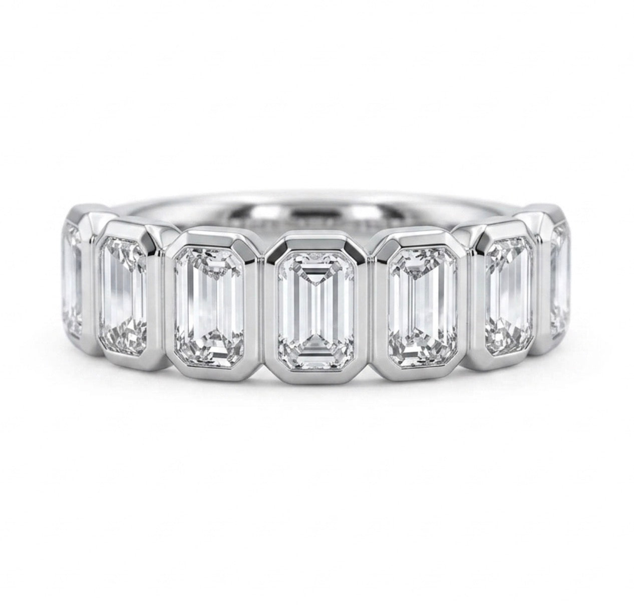7-Stone Bezel Set Diamond Ring