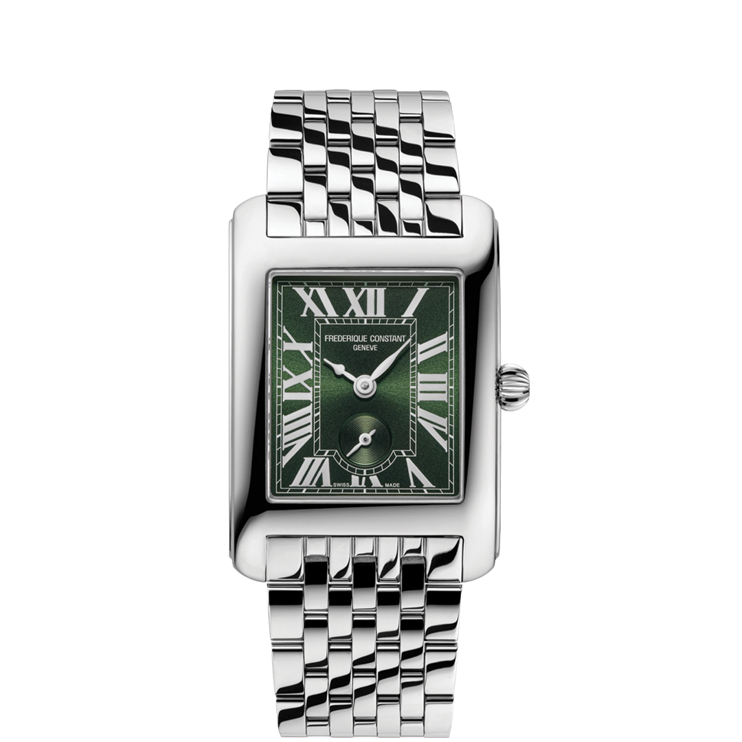 Classics Carrée Watch with Green Roman Dial