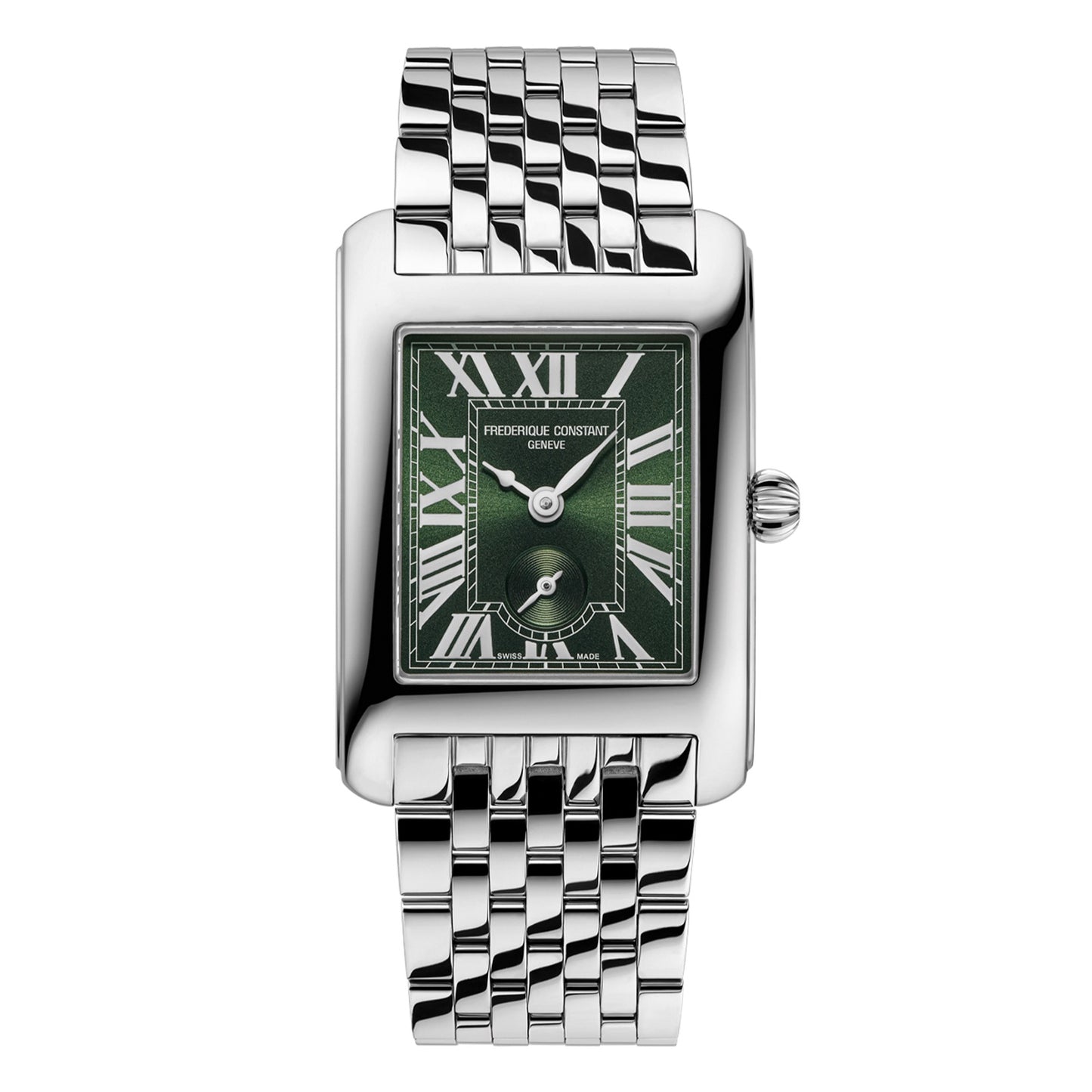 Ladies Classics Carrée Watch with Silver Roman Dial