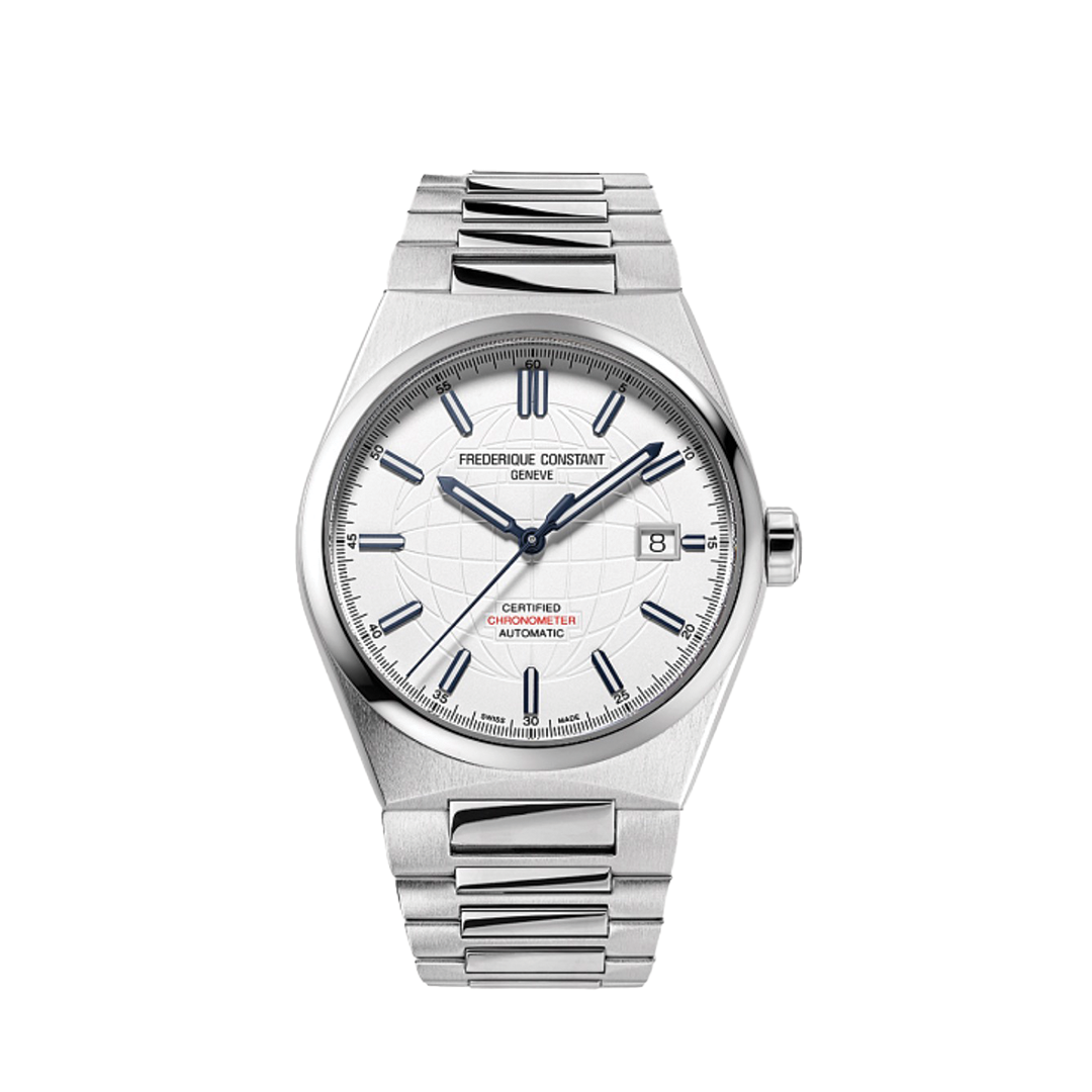 39mm Highlife Automatic Cosc Watch with Silver Dial in Stainless Steel