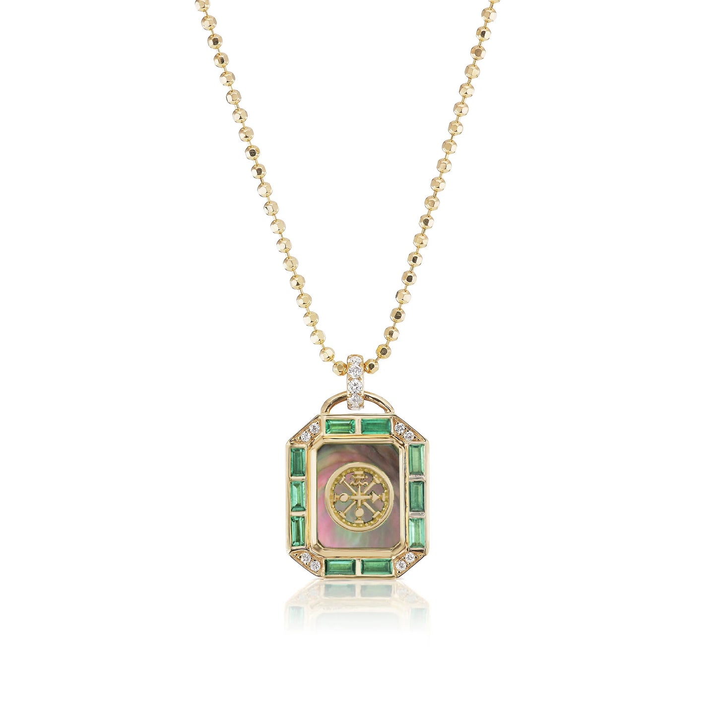 La Ruota Mini Tarot Card Necklace