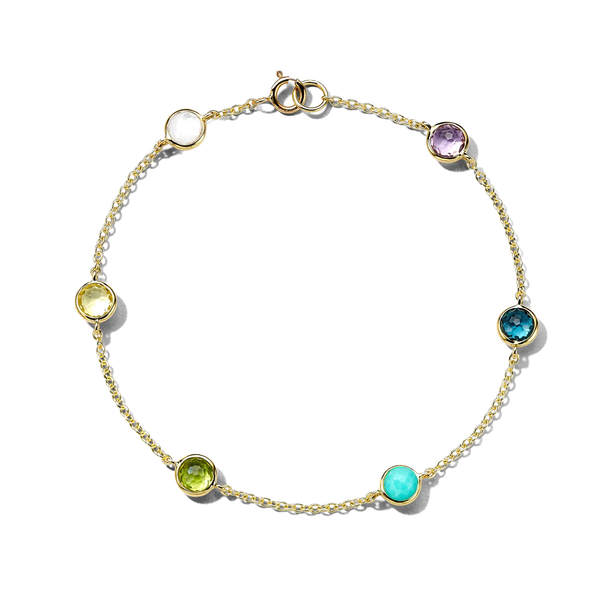 Rainbow Lollipop Confetti Bracelet in 18K Yellow Gold