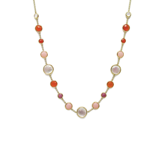 'Lollitini" Short Necklace in Fire Rose