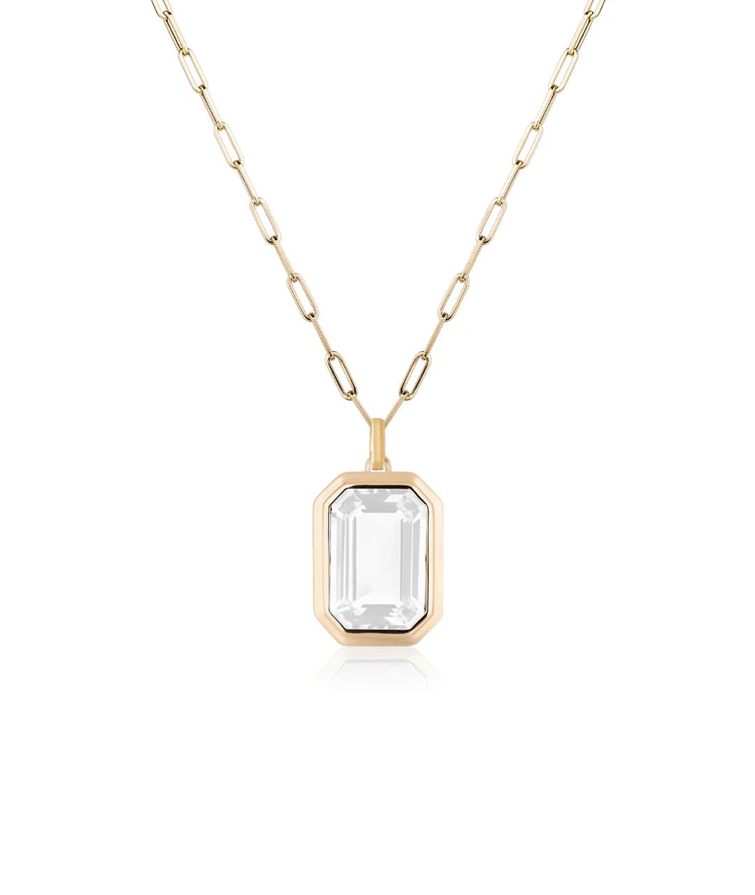 Manhattan Moon Quartz Necklace