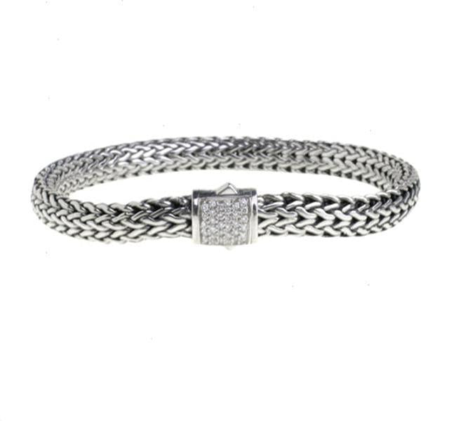 Classic Chain Small Bracelet with Diamonds