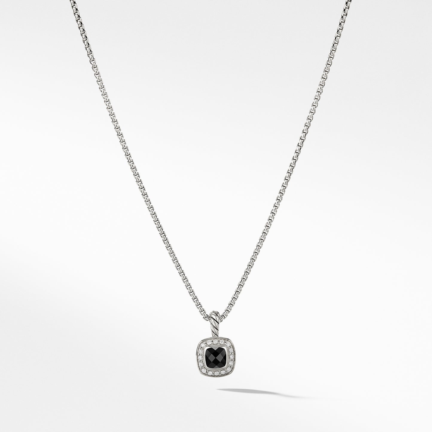 Albion® Kids Necklace with Black Onyx and Diamonds, 4mm
