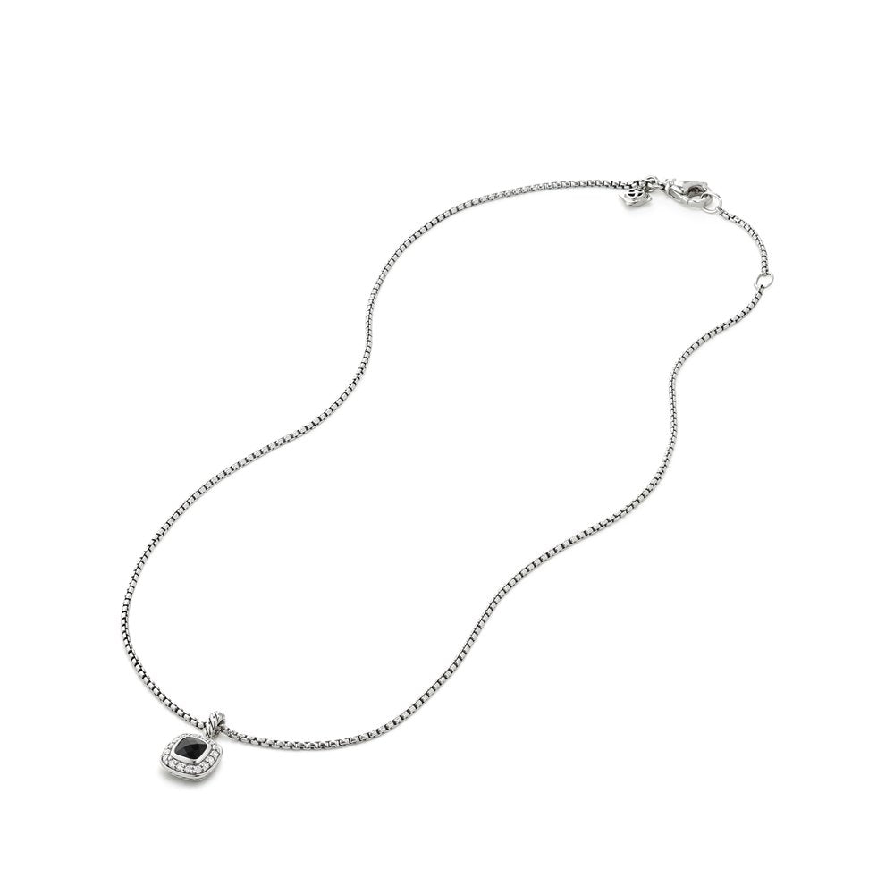 Albion® Kids Necklace with Black Onyx and Diamonds, 4mm